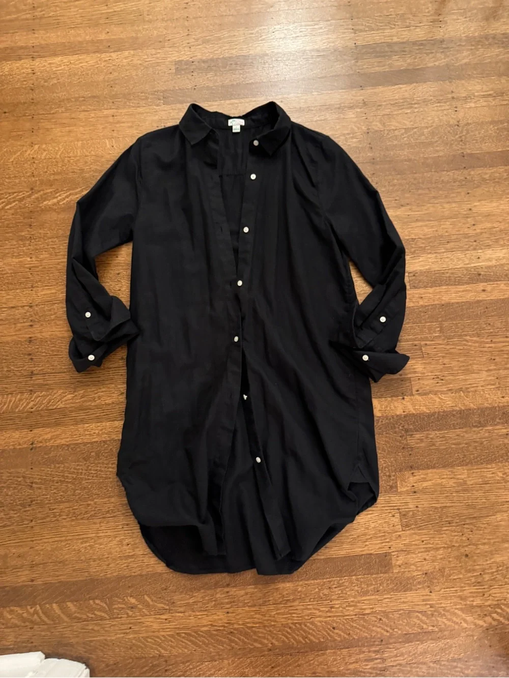 J. Crew Women’s Black Linen Bathing Suit Cover-up